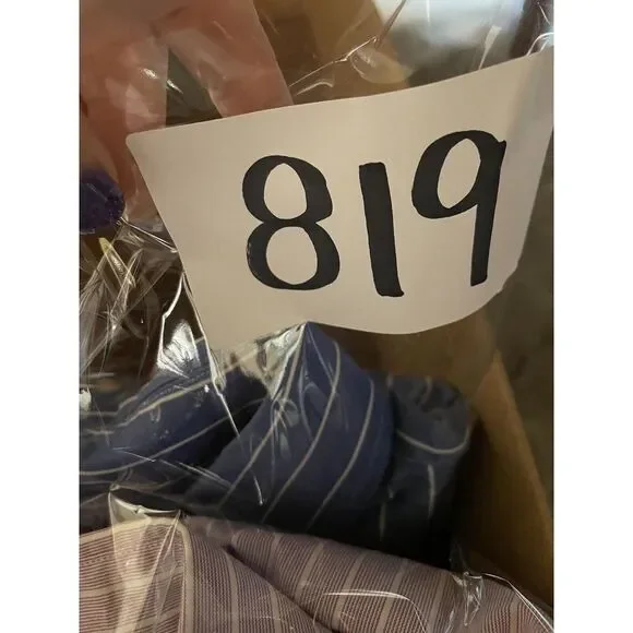 Ralph Lauren Yarmouth Blue Stripe 100% Cotton Long Sleeve Shirt 16.5 Large - Picture 8 of 8